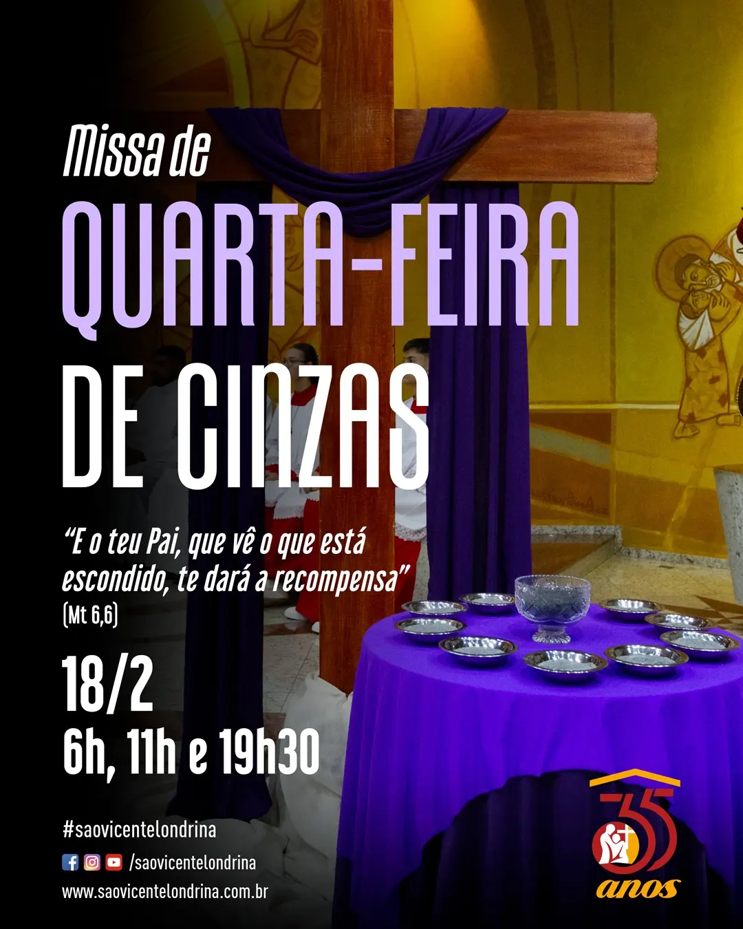 missa de cinzas